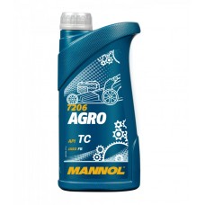 Двухтактное моторное масло для мотоциклов и спецтехники MANNOL 2-Takt Agro TC   1L